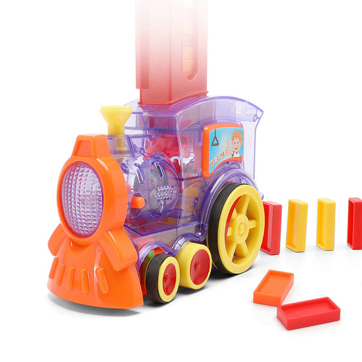 Unlock Creativity with the Electric Domino Train Building Toy