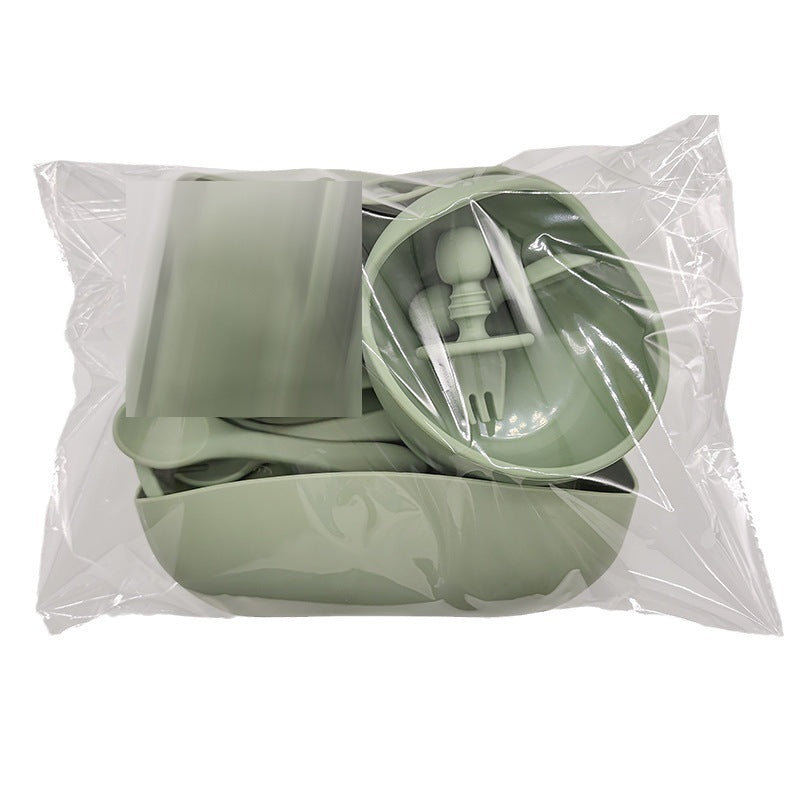 Silicone Baby Feeding Tableware for Learning Meals