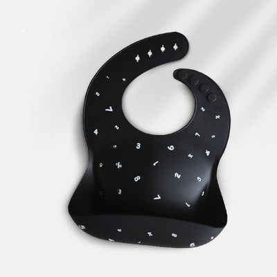 Waterproof Silicone Baby Feeding Bib with Pocket