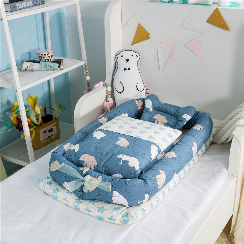 Portable Foldable Newborn Crib Bionic Travel Bed
