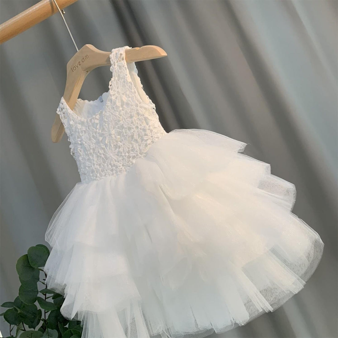 Baby Girl White Gauze Princess Dress