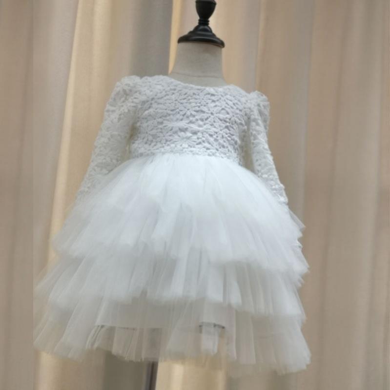 Baby Girl White Gauze Princess Dress