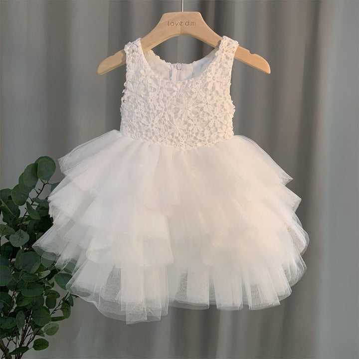 Baby Girl White Gauze Princess Dress
