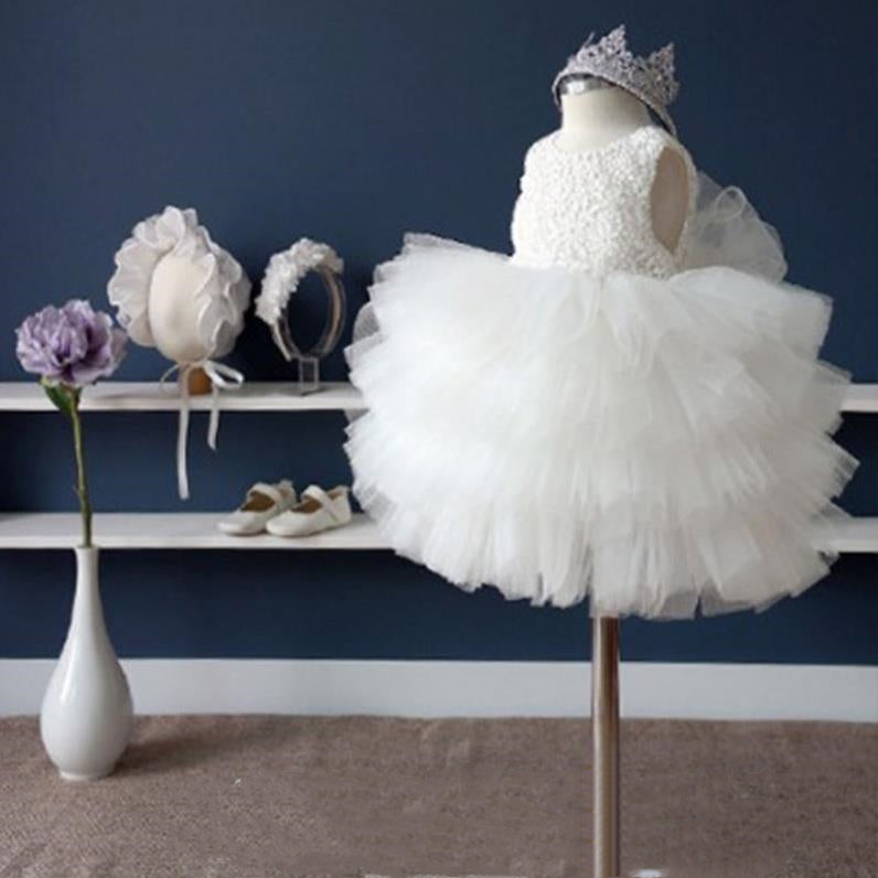 Baby Girl White Gauze Princess Dress