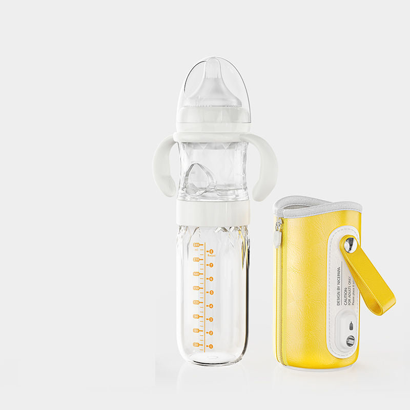 USB Heated Baby Bottle with Thermal Insulation Cover