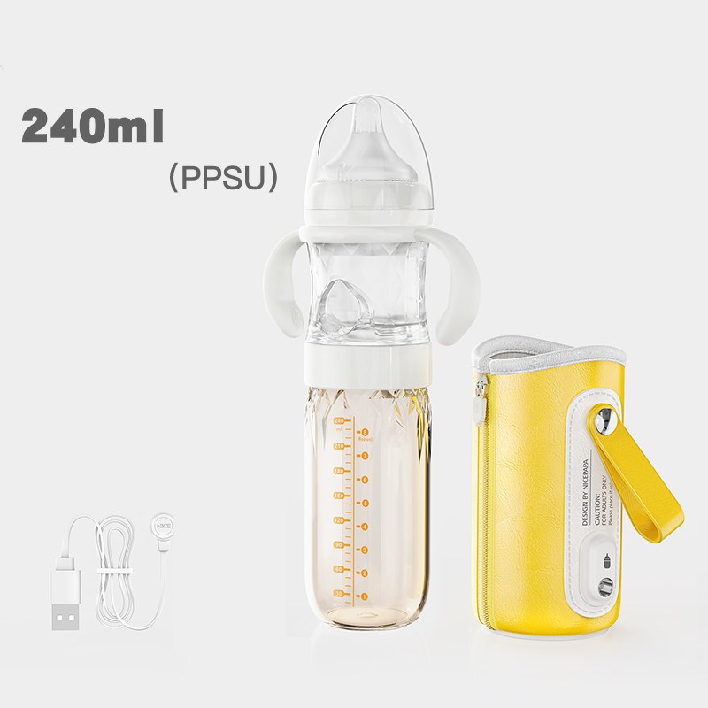 USB Heated Baby Bottle with Thermal Insulation Cover