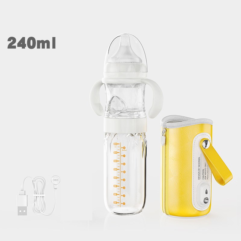 USB Heated Baby Bottle with Thermal Insulation Cover
