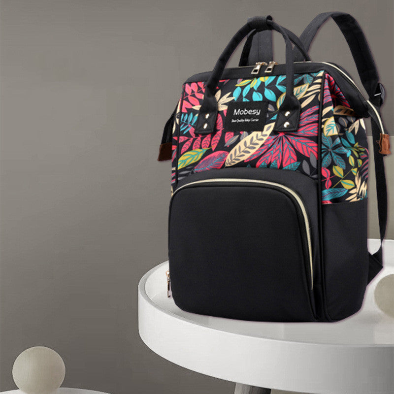 Multifunctional Baby Diaper Backpack Bottle Storage Bag
