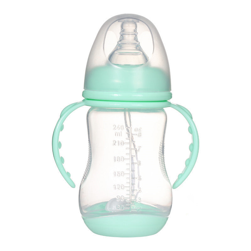 Wide Caliber Anti-Colic Baby Bottle with Straw