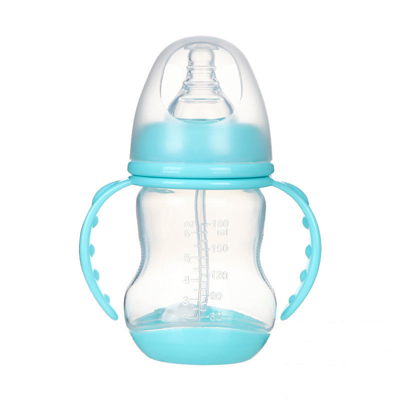 Wide Caliber Anti-Colic Baby Bottle with Straw