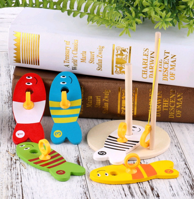 Wooden Educational Fishing Toy for Toddlers