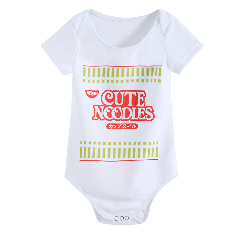CUTE NOODLES Triangle Rompers