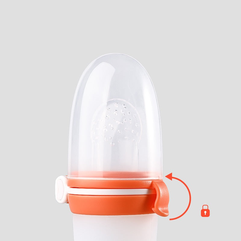 Silicone Baby Squeeze Feeding Bowl & Bottle Set