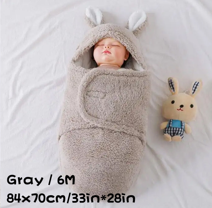 Soft Fleece Newborn Swaddle Sleeping Bag Blanket