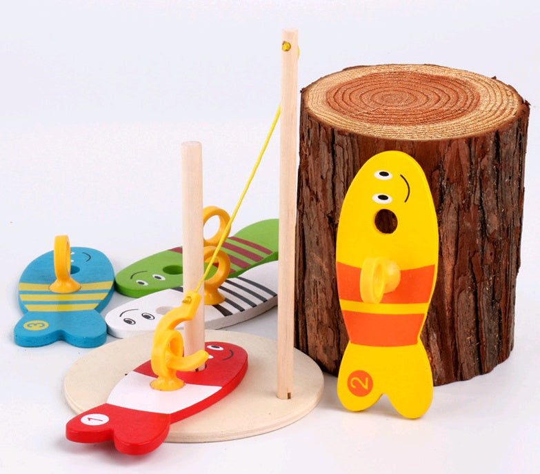 Wooden Educational Fishing Toy for Toddlers