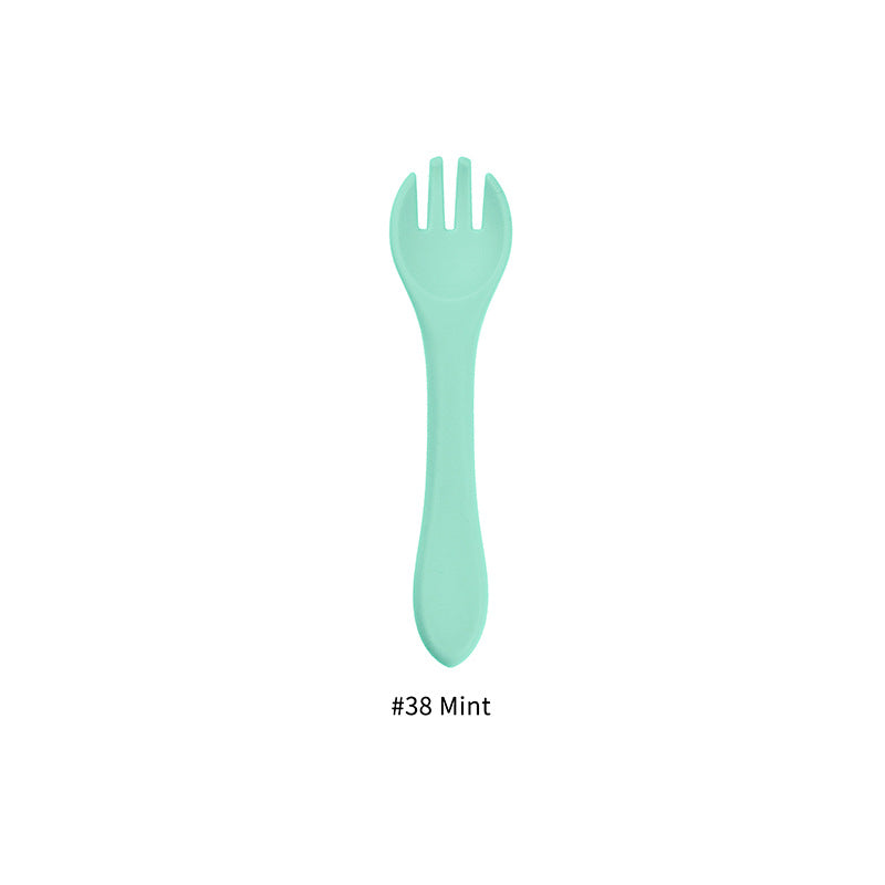Baby Feeding Tableware Silicone Fork