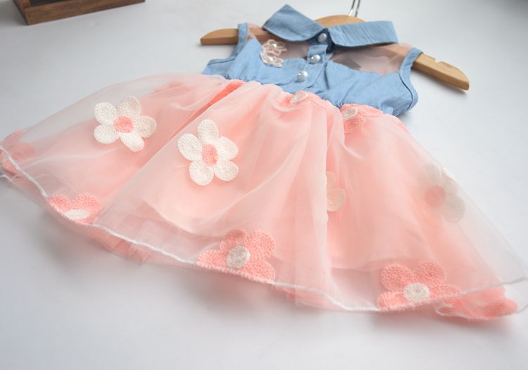 Baby Girl Summer Denim Princess Dress