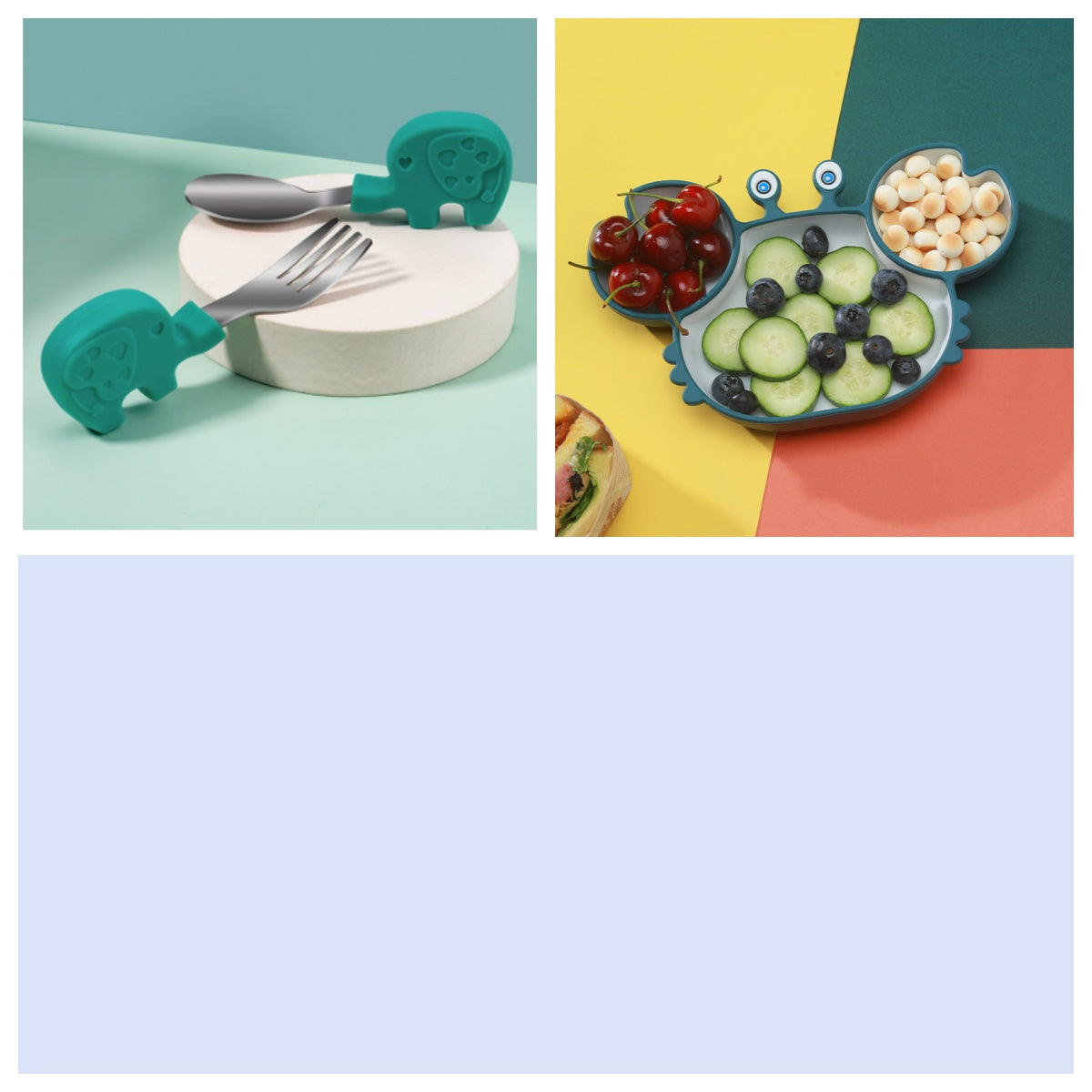 Silicone Baby Dishes for Children's Tableware