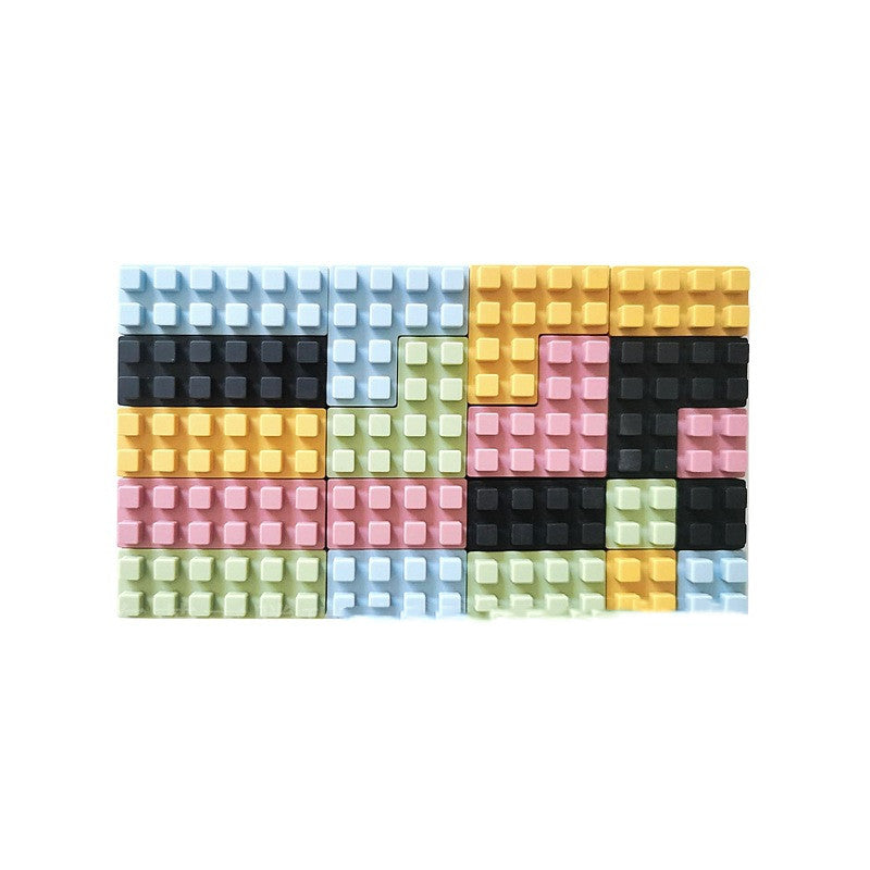 Baby Soft Silicone Large Particle Building Blocks Assembled Educational Toys