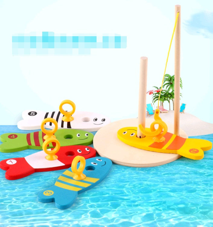 Wooden Educational Fishing Toy for Toddlers