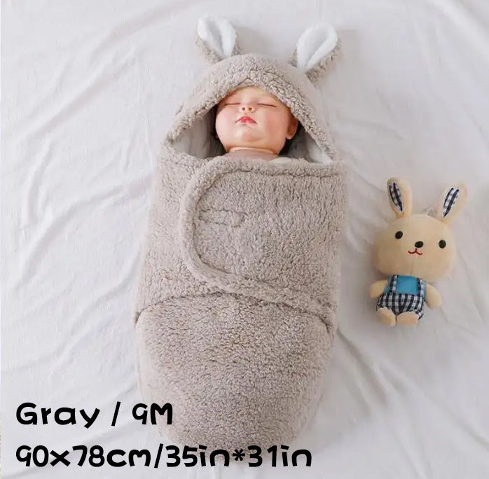 Soft Fleece Newborn Swaddle Sleeping Bag Blanket
