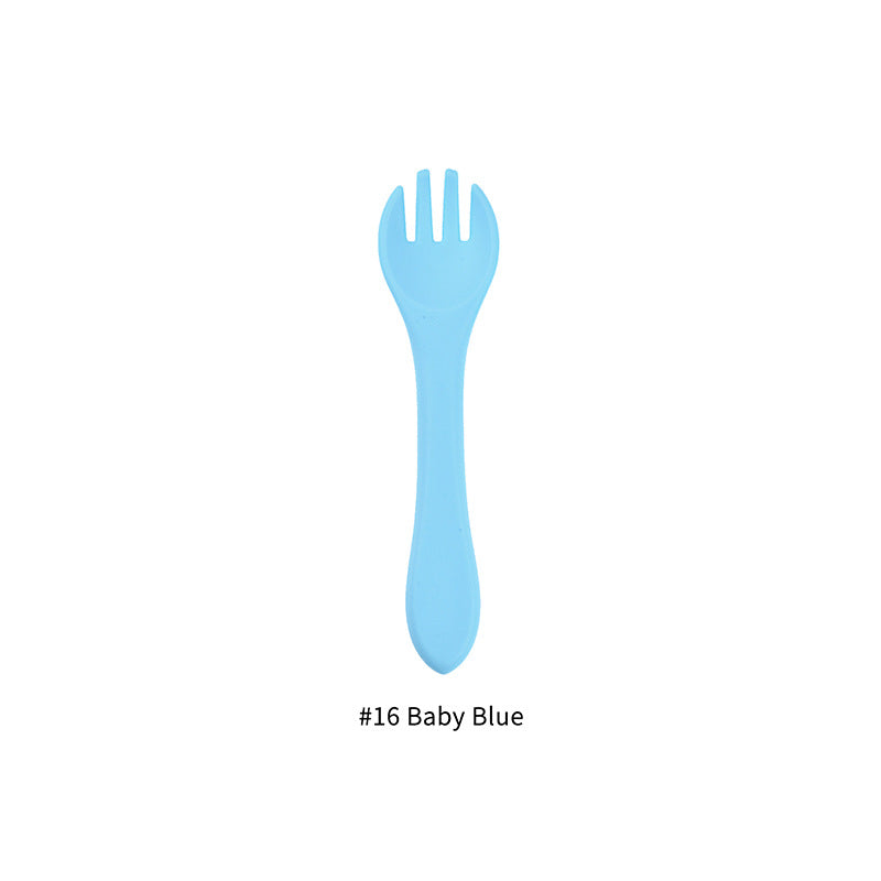 Baby Feeding Tableware Silicone Fork