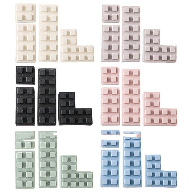 Baby Soft Silicone Large Particle Building Blocks Assembled Educational Toys