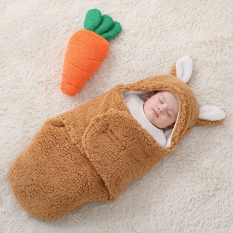 Soft Fleece Newborn Swaddle Sleeping Bag Blanket