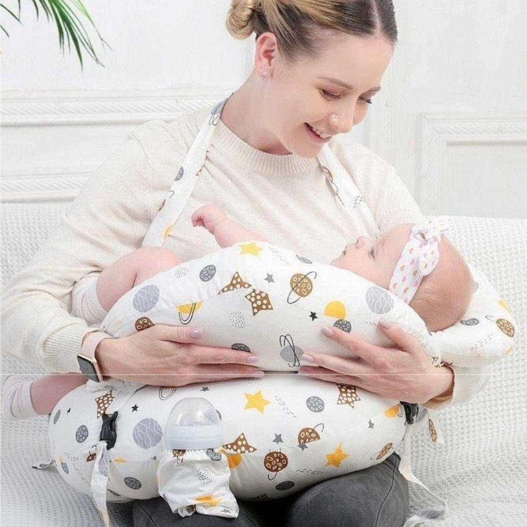 Simple Printed Baby Feeding Pillow for Pregnant Women