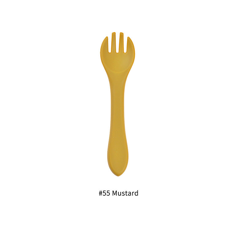 Baby Feeding Tableware Silicone Fork