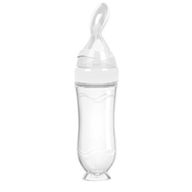 Baby silicone rice paste feeding spoon
