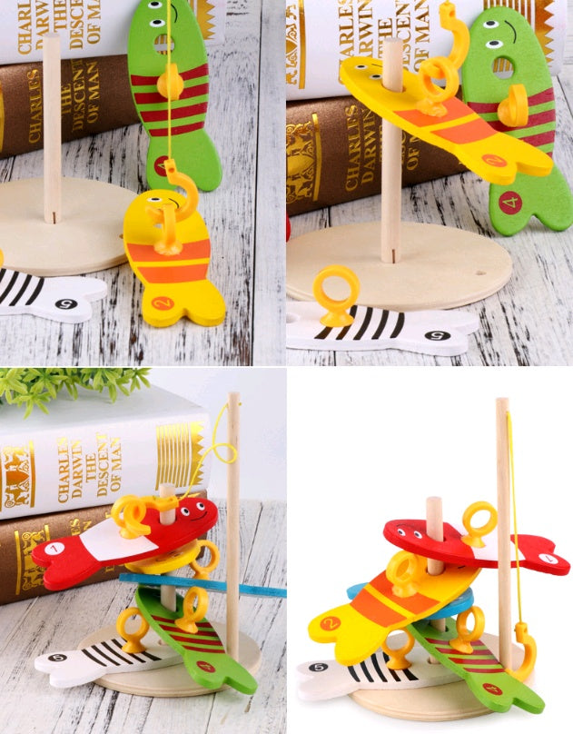 Wooden Educational Fishing Toy for Toddlers