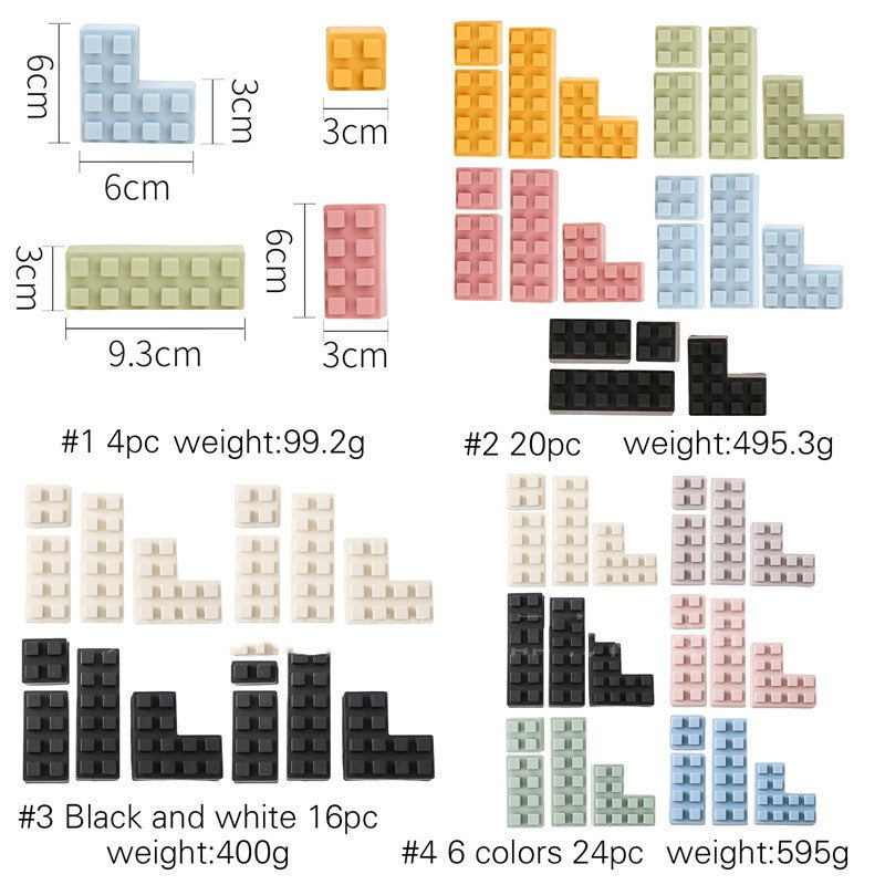 Baby Soft Silicone Large Particle Building Blocks Assembled Educational Toys