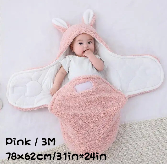 Soft Fleece Newborn Swaddle Sleeping Bag Blanket