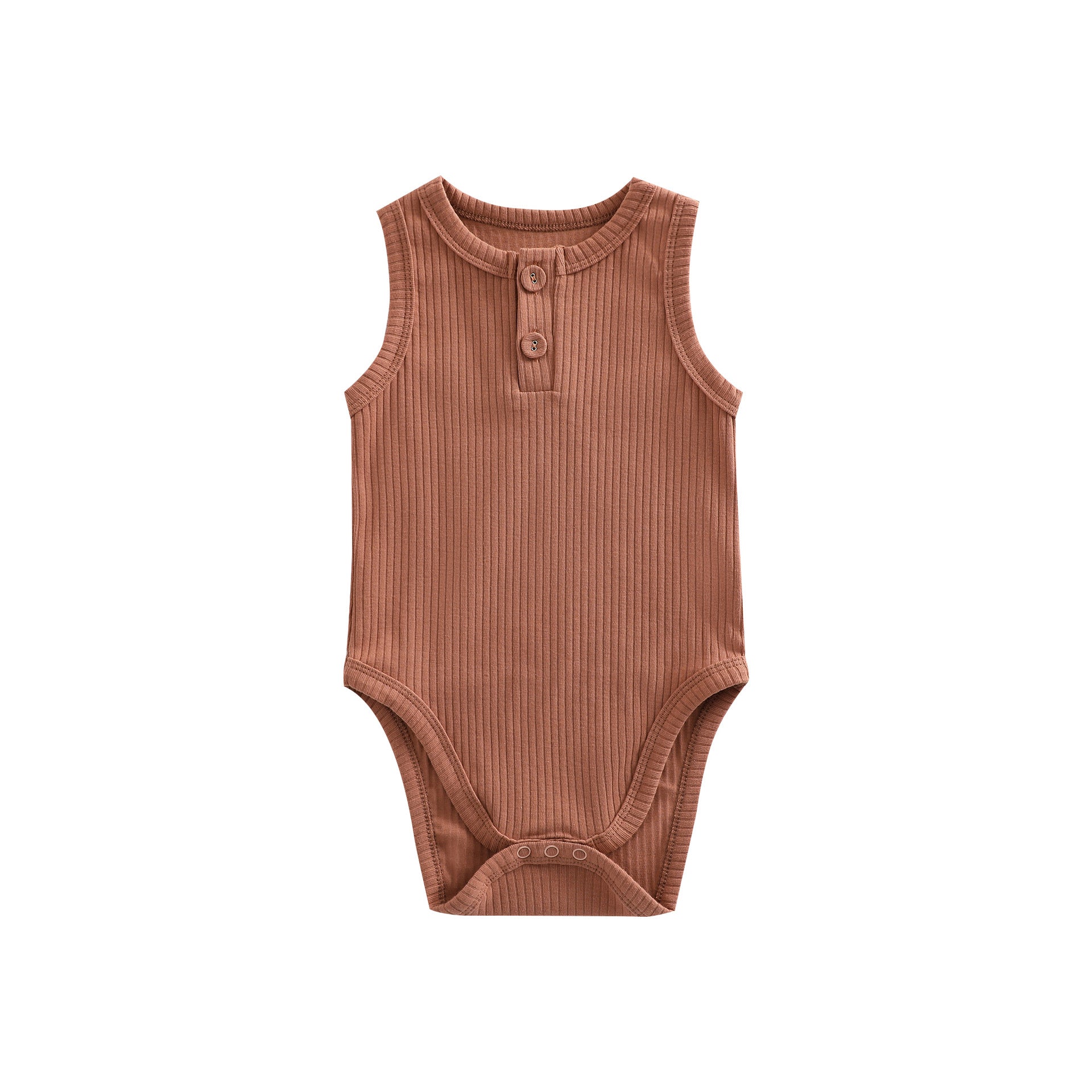 Sunken Stripe Vest Baby Pure Cotton Rompers