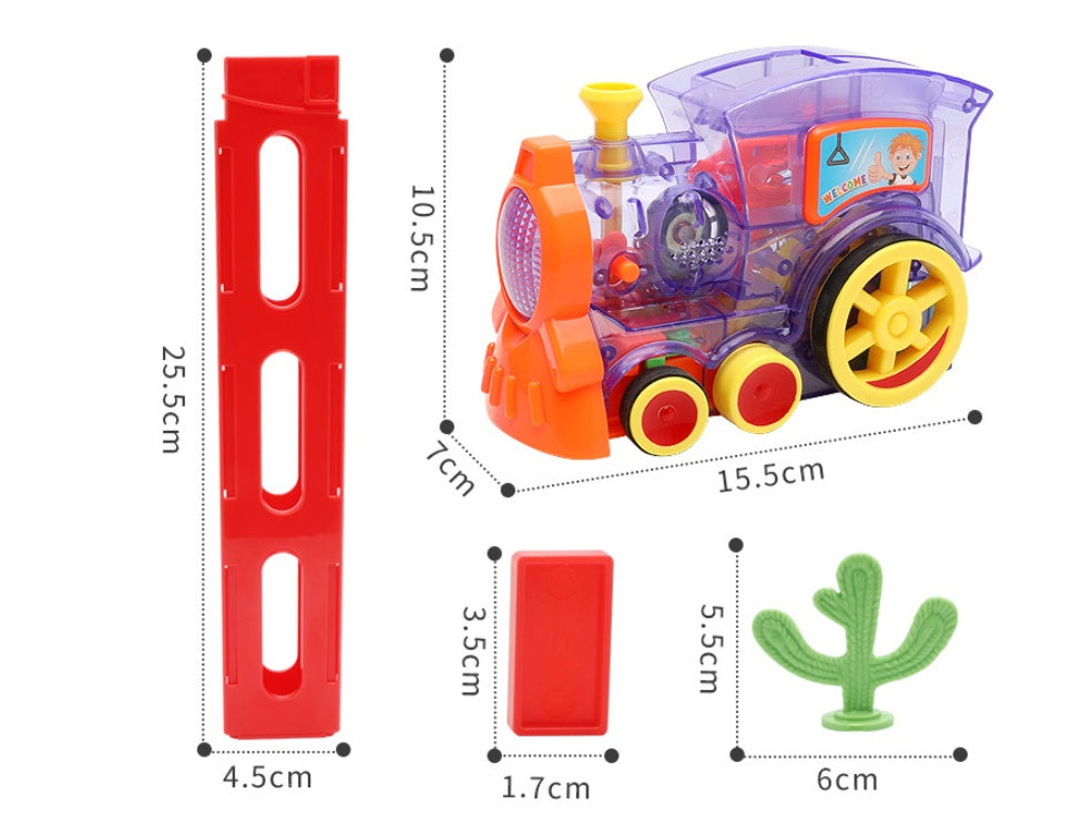 Electric Domino Train Building Toy