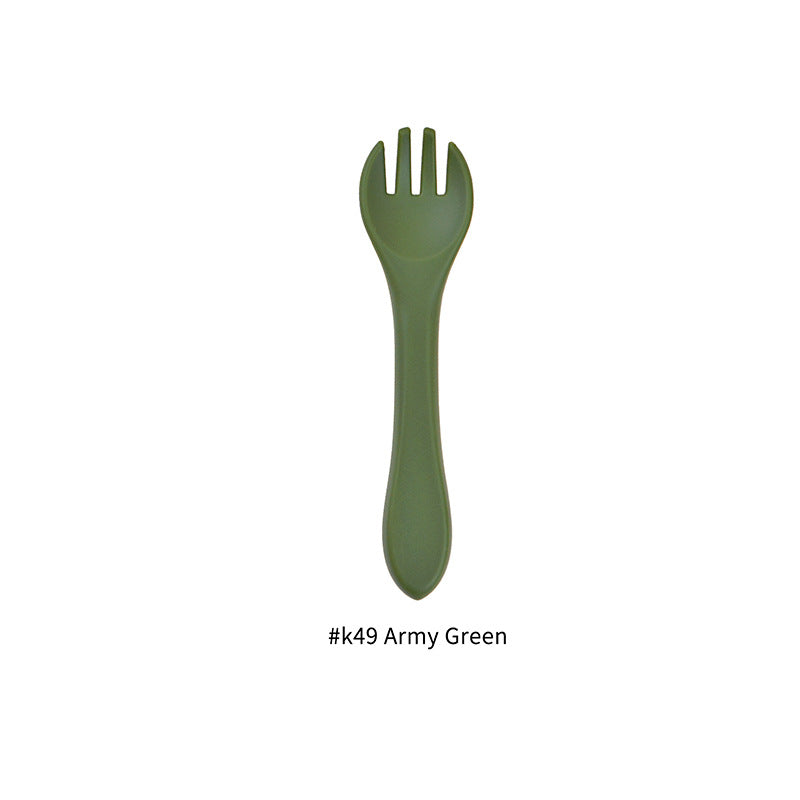Baby Feeding Tableware Silicone Fork