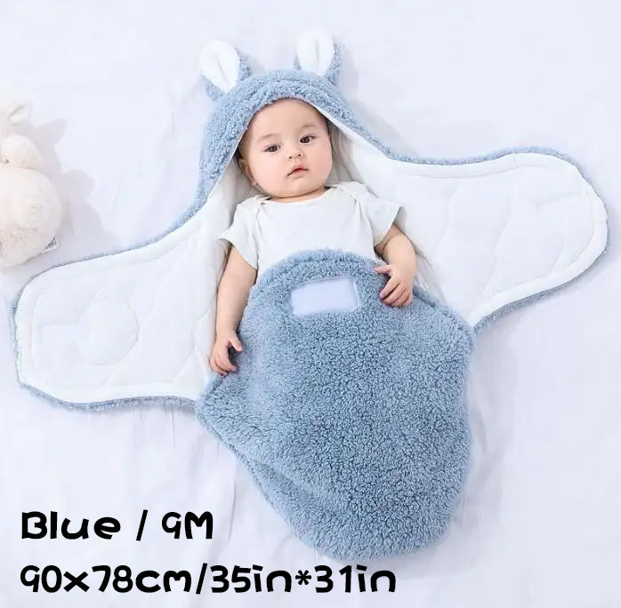 Soft Fleece Newborn Swaddle Sleeping Bag Blanket