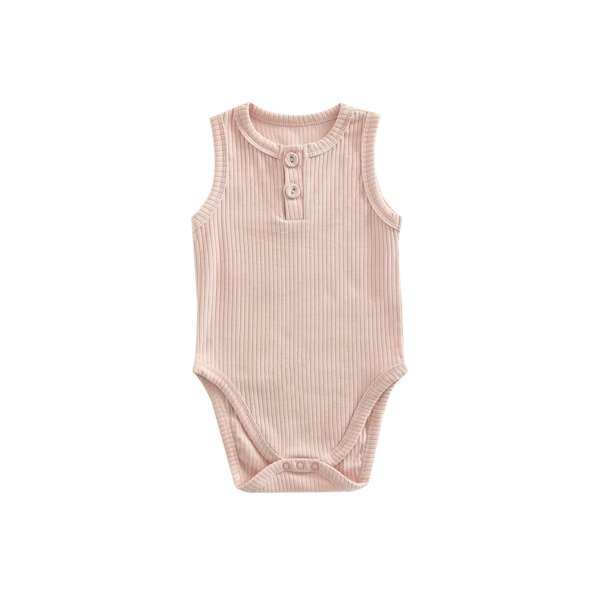 Sunken Stripe Vest Baby Pure Cotton Rompers
