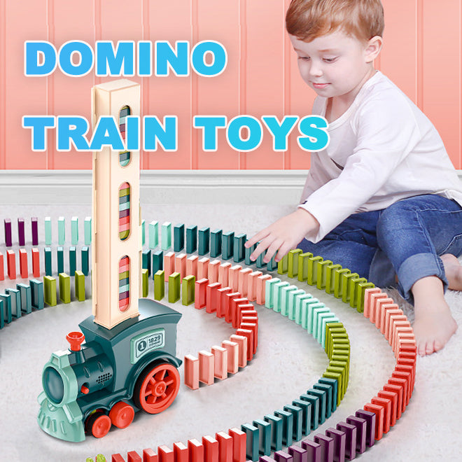 Electric Domino Train Building Toy