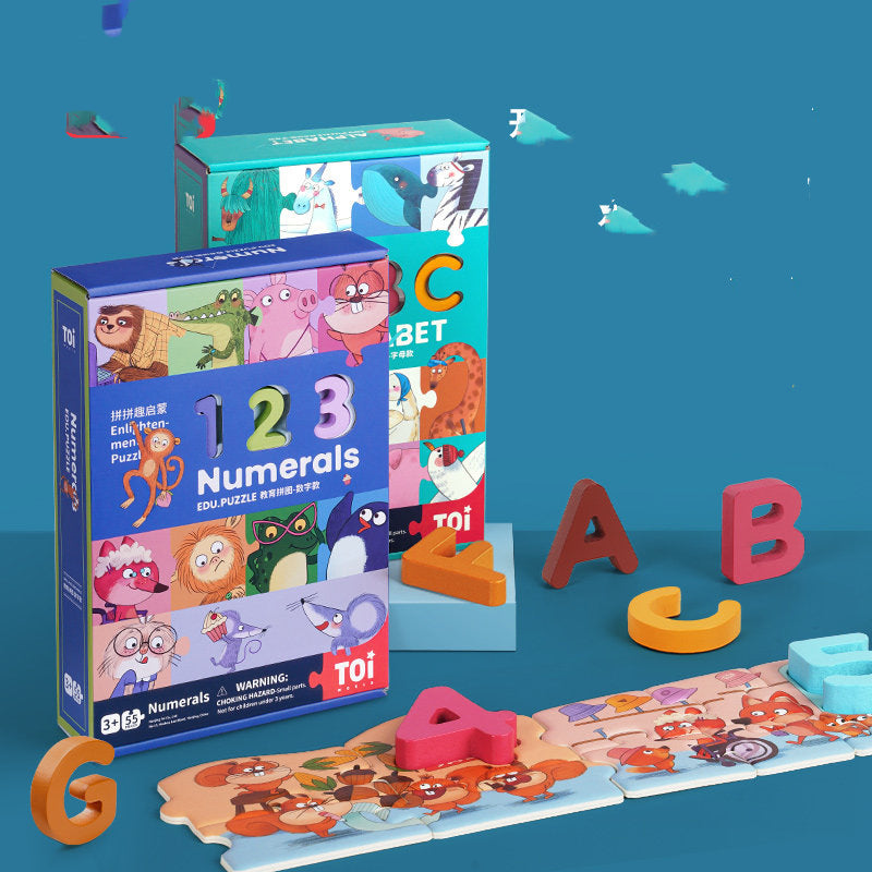 Wooden Numbers & Letters Educational Toy