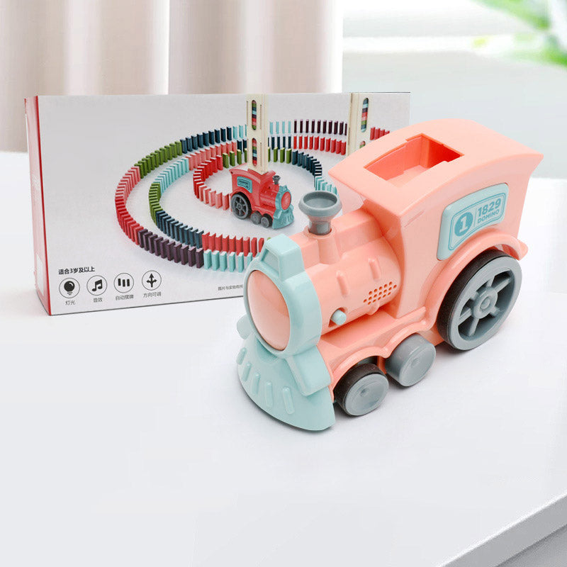 Electric Domino Train Building Toy