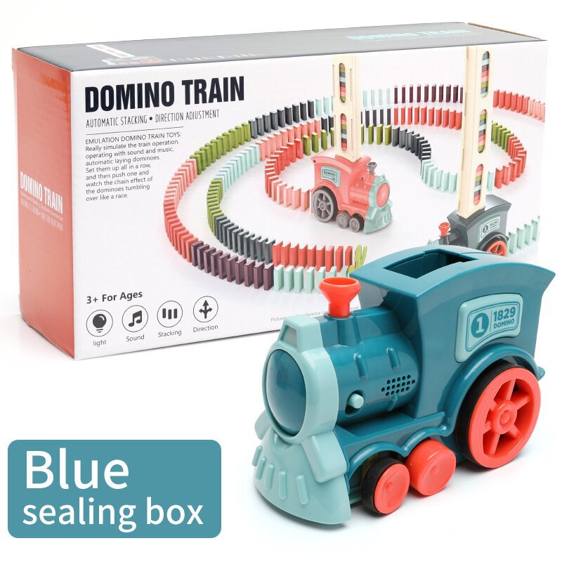 Electric Domino Train Building Toy