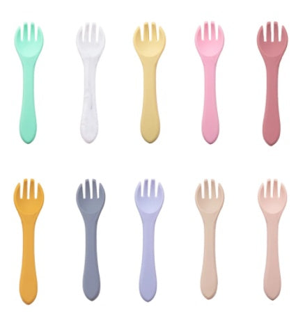 Baby Feeding Tableware Silicone Fork