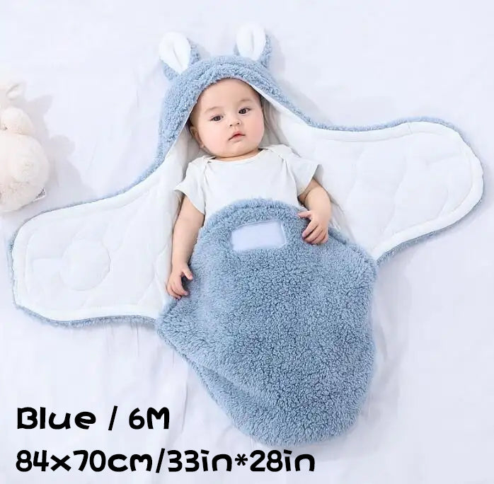 Soft Fleece Newborn Swaddle Sleeping Bag Blanket