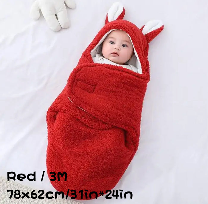 Soft Fleece Newborn Swaddle Sleeping Bag Blanket