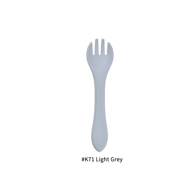 Baby Feeding Tableware Silicone Fork