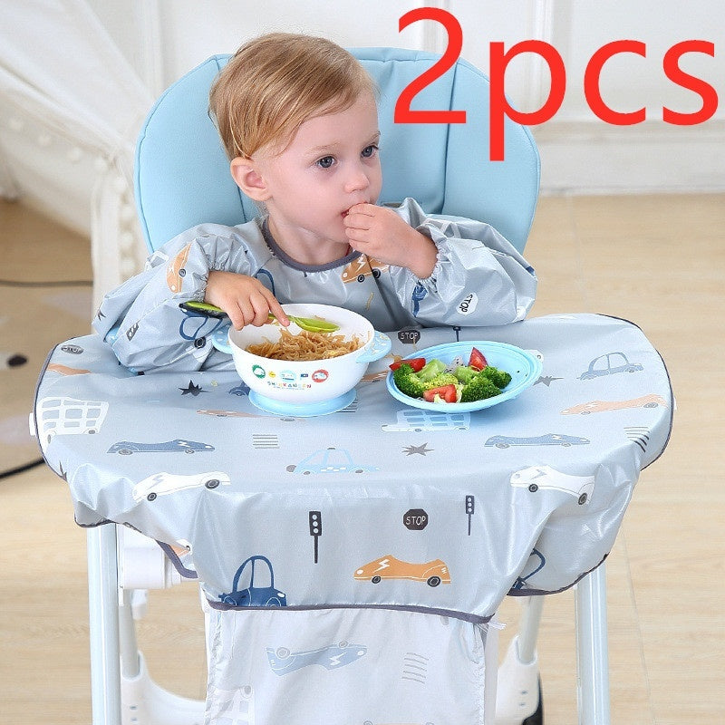 Baby Dining Chair Bib Cover Anti-Dirty Feeding Gown