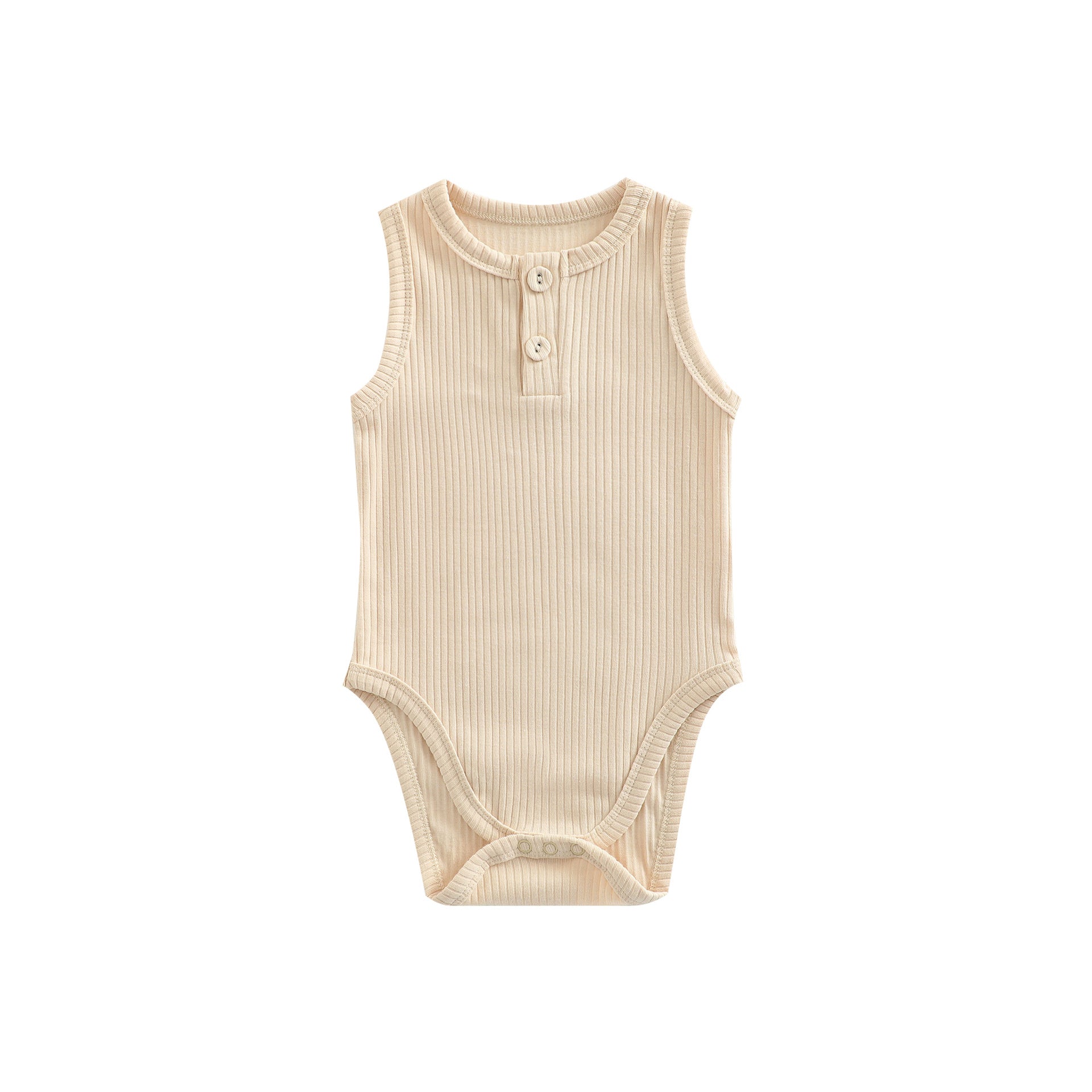 Sunken Stripe Vest Baby Pure Cotton Rompers