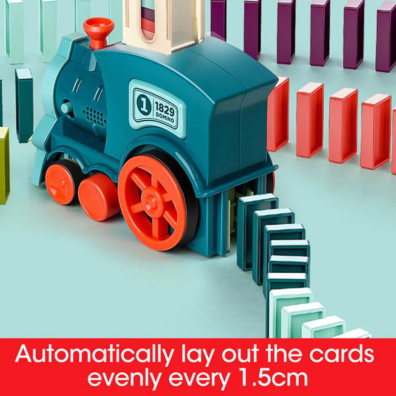 Electric Domino Train Building Toy